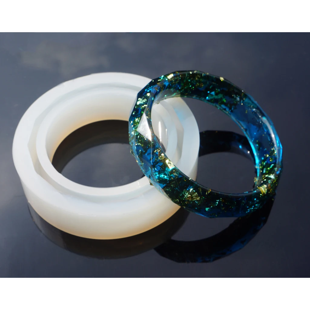 2 Sizes Round Silicone Mold Bracelet Casting Mould For Epoxy Resin Bracelet Bangle DIY Jewelry Tools