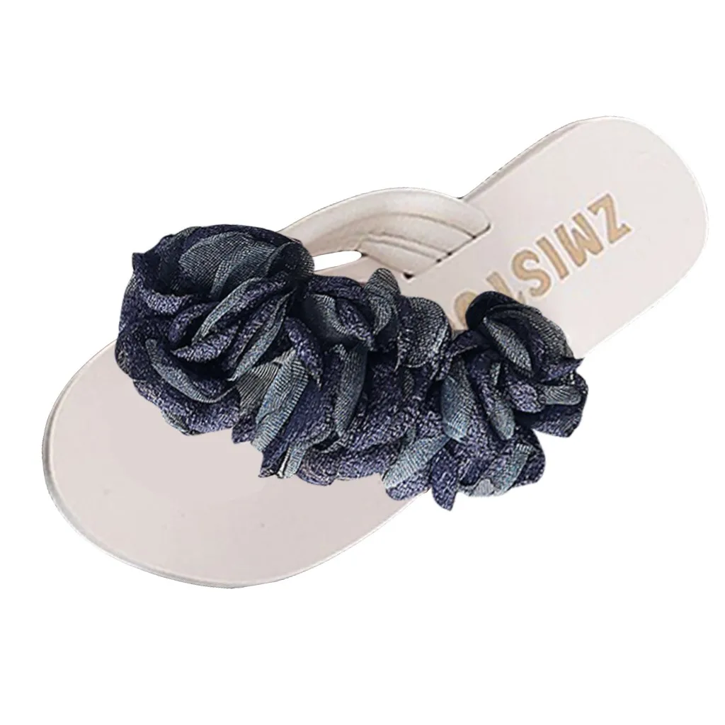 

Women Shoes Ladies Woman Summer Slippers Slides Fashion Slip-on Flower Flip Flops Platform Open Toe Women Wedge Shoes