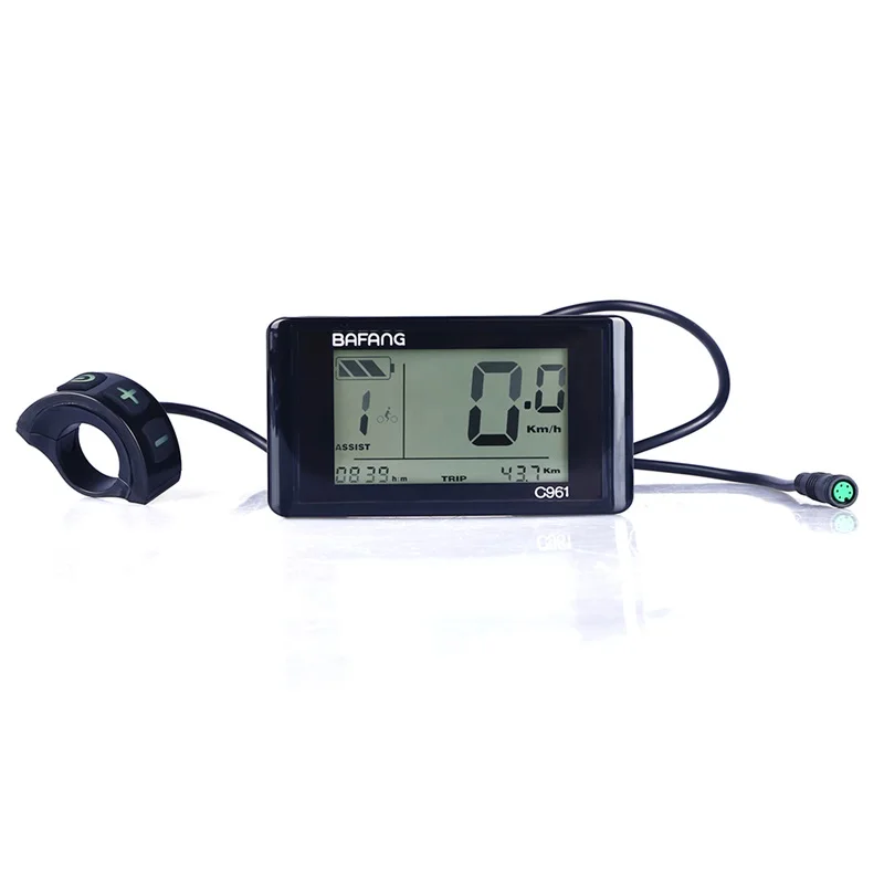 Top Bafang C961 LCD Display For Electric Bicycle BBS01 BBS02 BBS01B BBS02B BBSHD Bicycle Display 8Fun Motor Kit Accessories 0