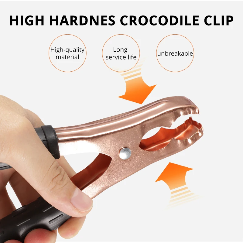 Auxmart 2 M 500AMP coche batería Booster Cable encendido de emergencia arranque salto cables de alambre para el coche Van SUV arranque clips Auxmart 2 M 500AMP coche batería Booster Cable encendido de emergencia arranque salto cables de alambre para el coche Van SUV arranque clips