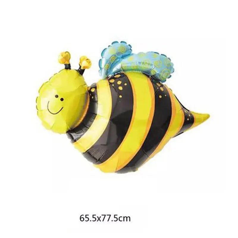 День рождения насекомые серии воздушные шары пчелы бабочки лягушки семь пятен божьи коровки детский игрушечный воздушный шар украшения - Цвет: Насыщенный сапфировый