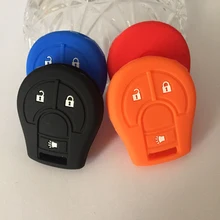 Silicone car key case Silicone key cover For Nissan 3 buttons car key case for Nissan