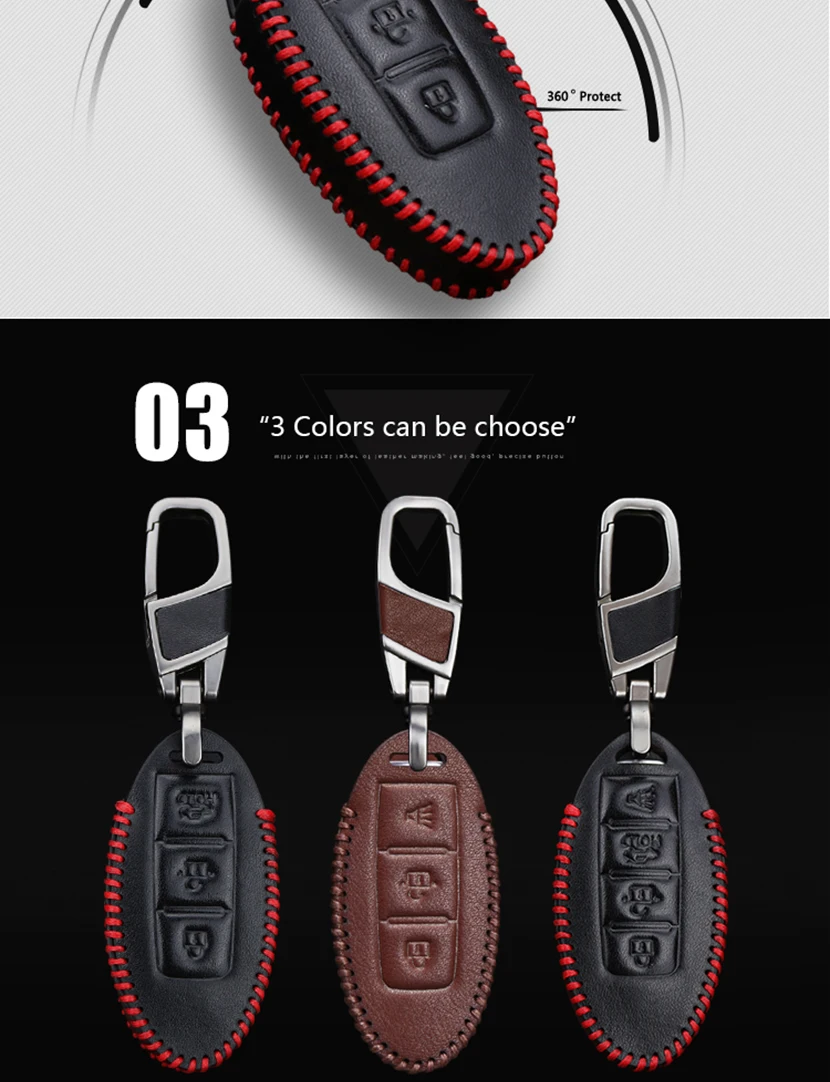 Натуральная кожа ключа автомобиля чехол для Infiniti Fx35 Q30 Q50 Q60 QX50 QX60 QX70 G35 G37 для Nissan Note смарт с брелком-держателем для ключей