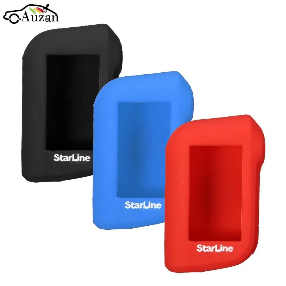 Silicone Key Case for Russian Version Two Way Car Alarm LCD Remote Controller Keychain Starline A93