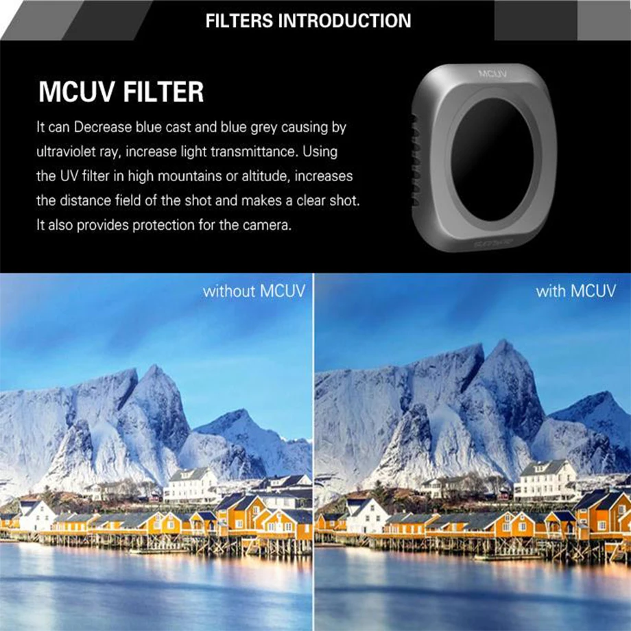 New Upgraded Snap on UVCPL Circular Polarizer Filter Camera Lens Filter for DJI Mavic 2 Pro Camera Drone-7