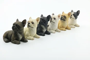 

New Sitting Sleeping Fighting Simulated Bulldog Model Money Recruitment Figurines Miniatures Fashion New Dogs Decoration Crafts