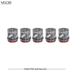5 шт./лот оригинальный VGOD Pro субтанка катушки 0,2/0.4ohm сопротивление Subohm Танк голову для VGOD PRO 200 Вт комплект электронный испаритель Vape