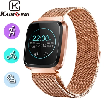 

Smart Watch Men IP68 Waterproof Smart Bracelet Heart Rate Pedometer Bluetooth Smart Band Stainless Band for Android and IOS