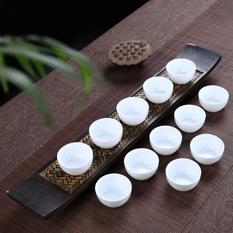 Чашки Chinse Kung Fu маленькая белая чайная чаша 12 шт. 28 мл|tea bowl|kung fu cupsmall tea cups |