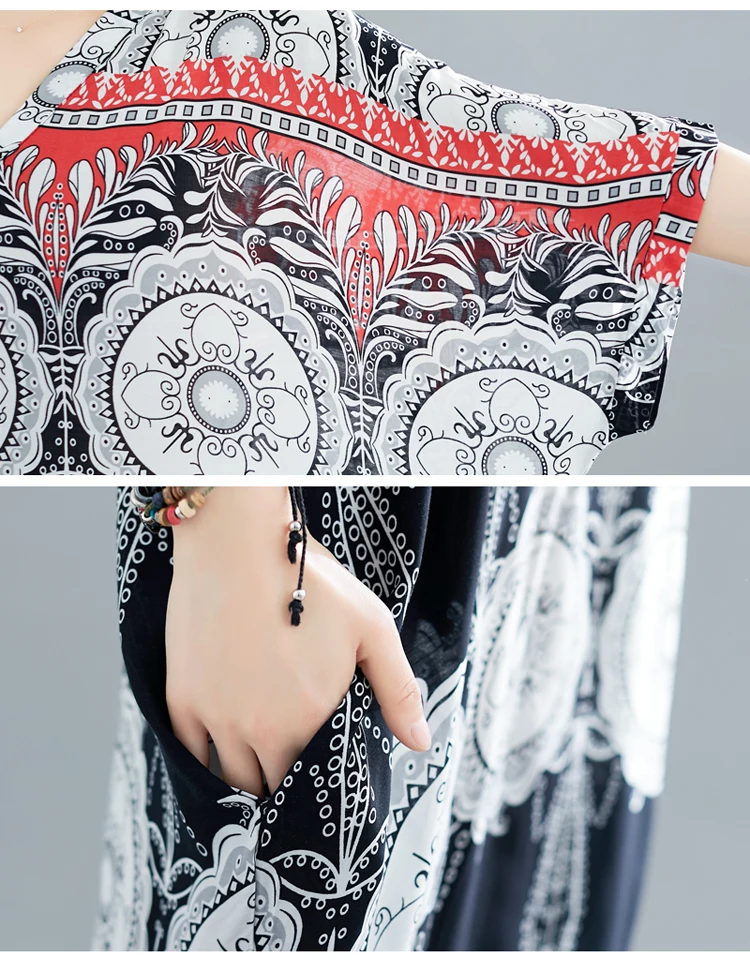 Boho Dress Bohemian Oversize Women Dress Summer Elegant Plus Size Long Maxi Dresses for Women Beach Casual Vestidos Mujer 2019  15