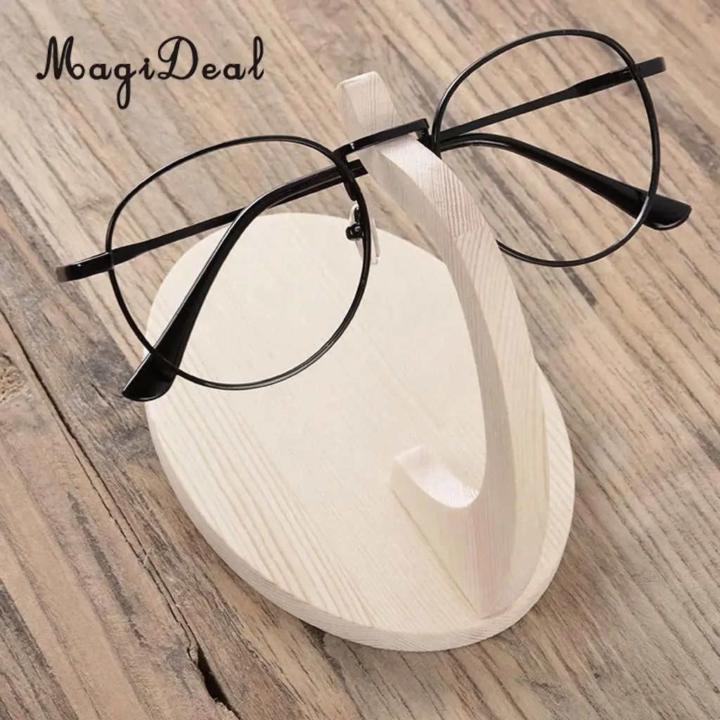 Wooden Glasses Display Rack Sunglass Stand Shelf Hanging Bracket Watches Jewelry Display
