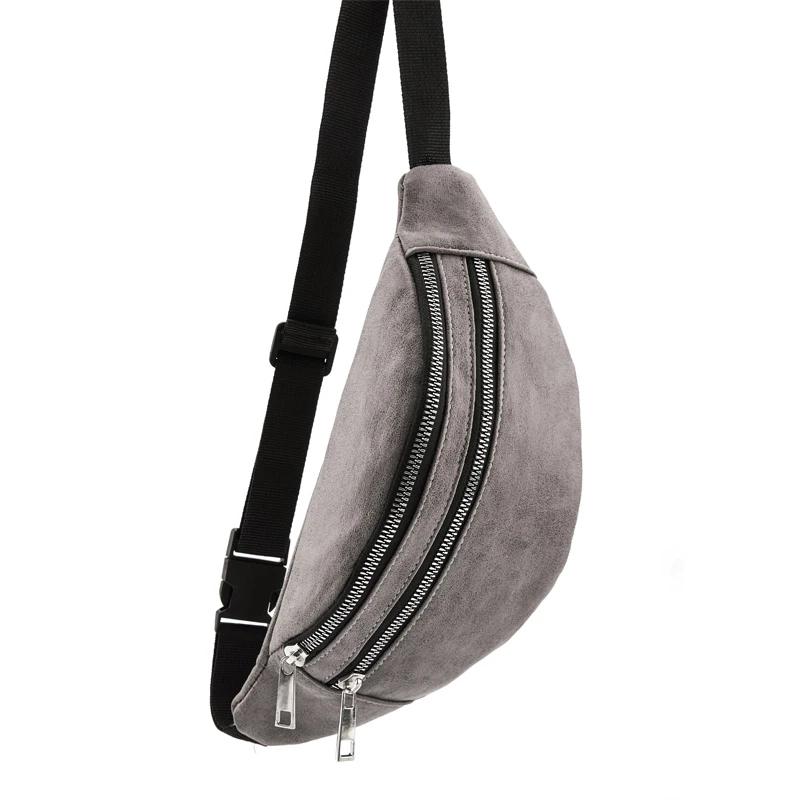 Crowale нагрудная сумка для женщин, большая вместительность, модная поясная сумка, регулируемый ремень, сумка на молнии, Кожаная поясная сумка, женская сумка на плечо