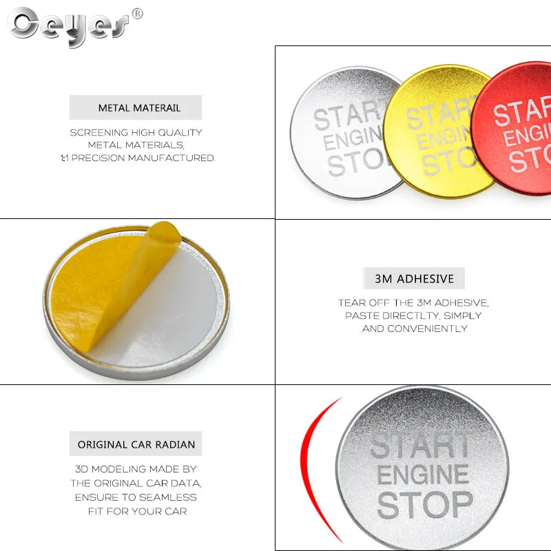 Car Start Engine Button Key Ring for ALFA ROMEO (4)