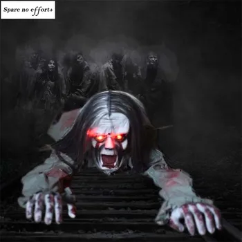

Horror Crawling Ghost Halloween Haunted House Decorations Props Party Props Voice Control Electric Haunted Dolls Eyes Glowing