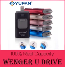 Oferta especial unidad flash usb otg teléfono para iphone 6/5 ipad rayo Pen drive 8g 16 gb 32 gb 64 gb iFlash Conductor + Micro usb