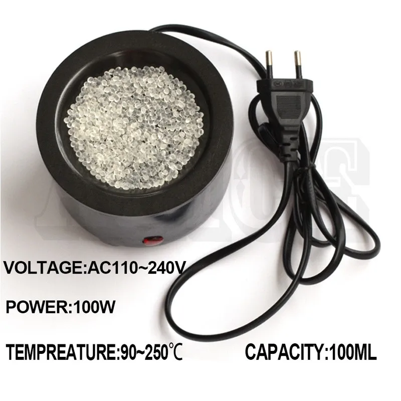 Hot Glue Pot 100W Plastic Melting Pot Bonding Hair Styles Extension Heat Fusion Tool
