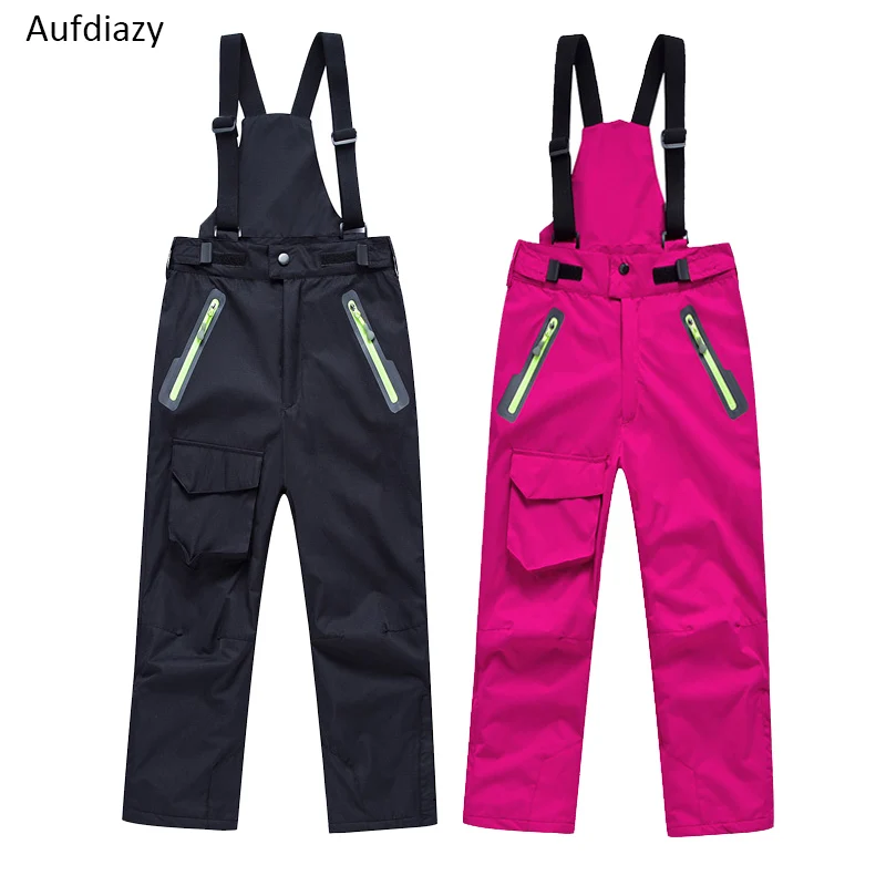 Aufdiazy niños niñas invierno Fleece Softshell esquí pantalones niños impermeable Trekking pantalones niños Leggings Warm OT006 Aufdiazy niños niñas invierno Fleece Softshell esquí pantalones niños impermeable Trekking pantalones niños Leggings Warm OT006