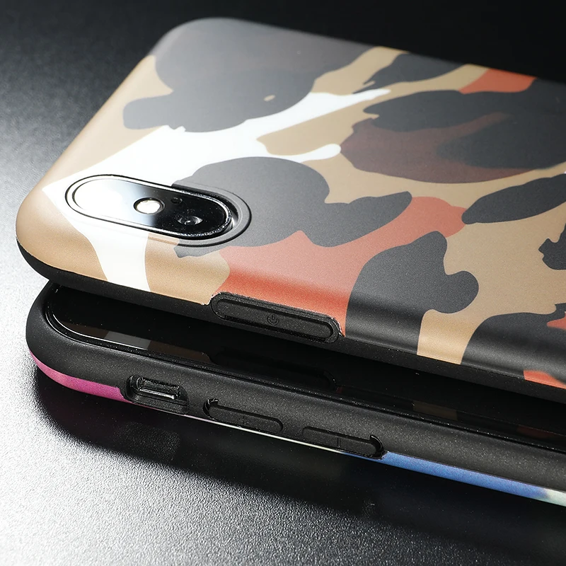 5 SoCouple Colorful Camouflage Phone Case For iphone X Xs max XR 6 6S 7 8 Plus Cute Abstract Graffiti Pattern Soft TPU Cases