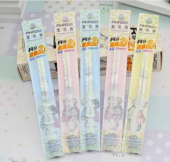 

2pcs/pack Flower Print Thermostat Erasable Gel Pen Refills Manufacturer With Children Eraser Student And Office Gel Pen Refill