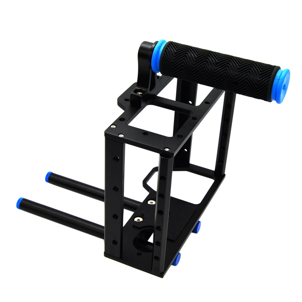 

Professional Protective DSLR Camera Aluminum Cage With Standard 15mm Rod Rig Top Handle Kit for Canon 5D Mark II, DVRs