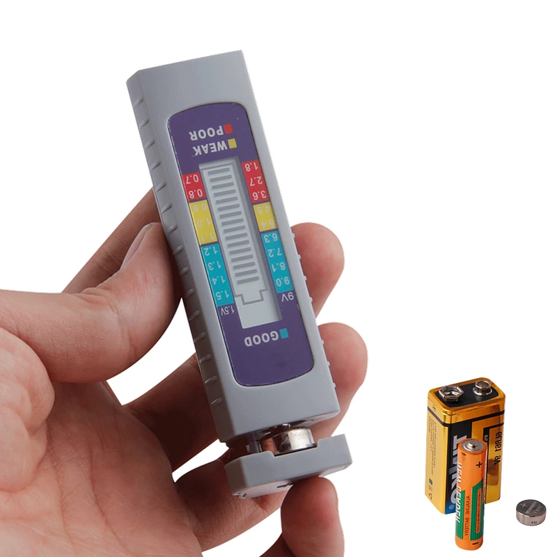 Battery Tester Digital Capacity Tester Checker For Lithium Battery AA AAA 1 5V 9V Power Supply