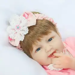 Смайлик Bebe силикона Reborn Baby Doll игрушки Реалистичные 40 см Reborn названный Alice девушка куклы дети ребенок подарок для продажи