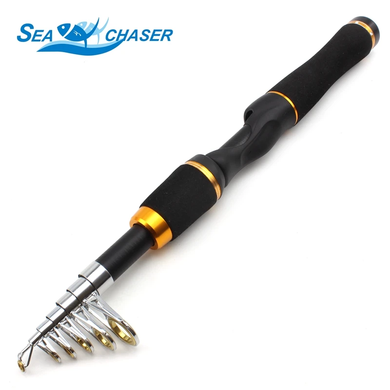 1.65m Ultrashort Telescopic Protable Carbon Spinning Fishing Rod
