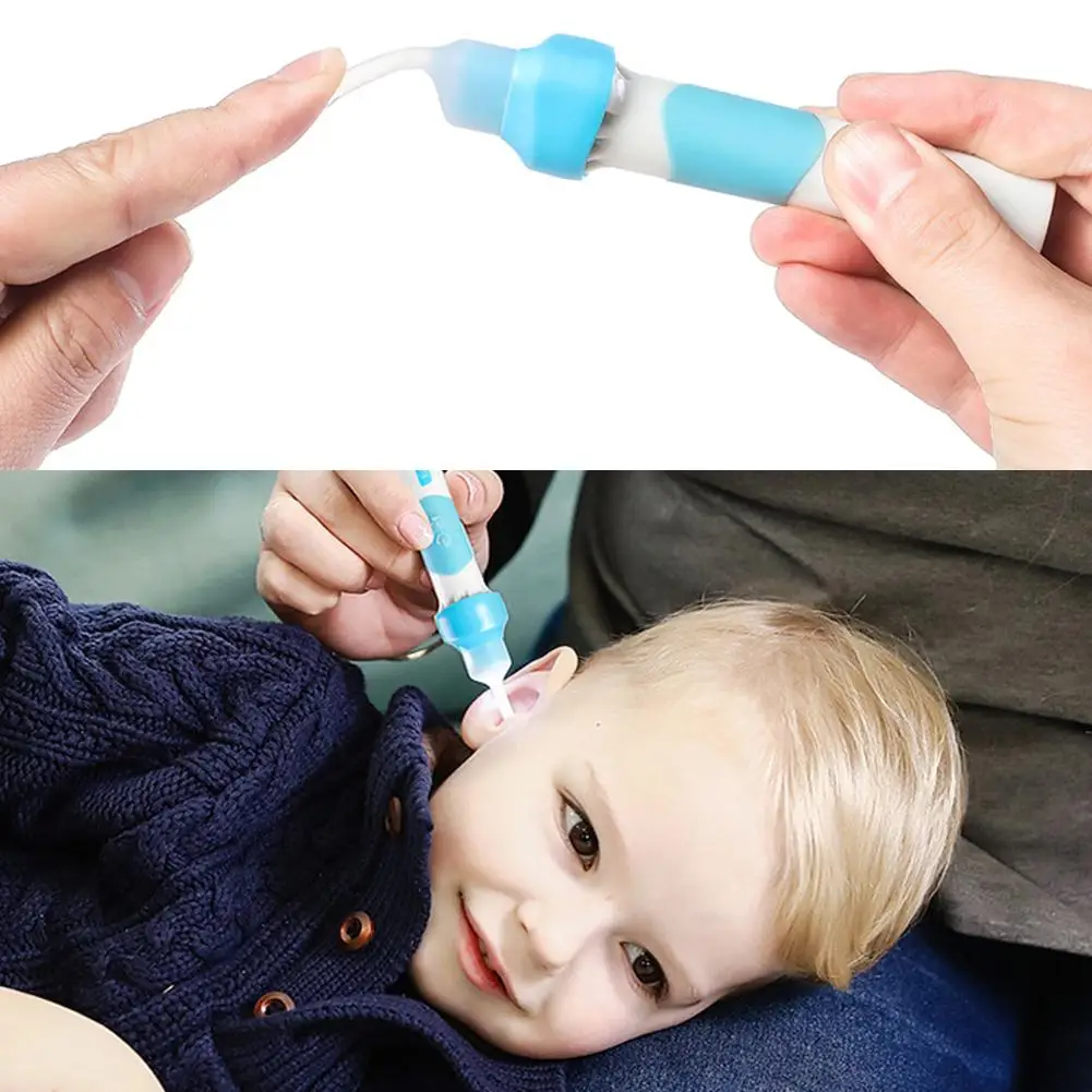 Children LED Pocket Ear cleaner ear pick kit Removal Kit Soft Ear Wax
