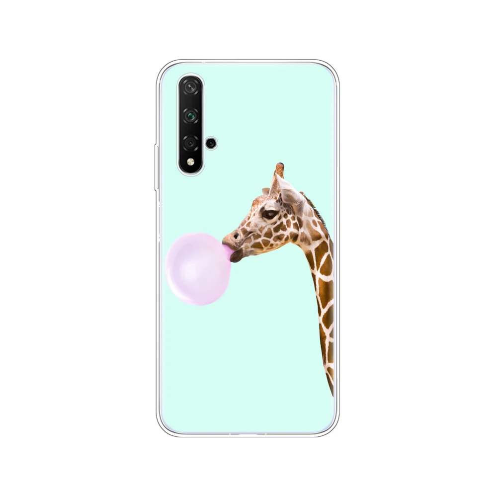 Case On Honor 20 Case Silicon Back Cover Phone Case For Huawei Honor 20 Pro Lite Honor20 YAL-L21 YAL-L41 Luxury Cartoon - Цвет: 11069