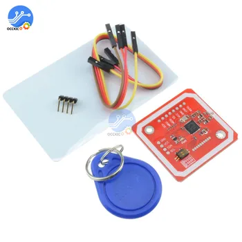 

1Set PN532 NFC RFID Wireless Module User Kits Reader Writer Board IC S50 Card PCB I2C IIC SPI HSU For Arduino DIY