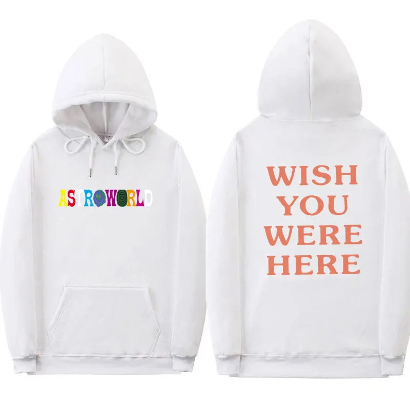 Модные толстовки для женщин Astroworld WISH YOU WERE HERE толстовка с капюшоном уличная