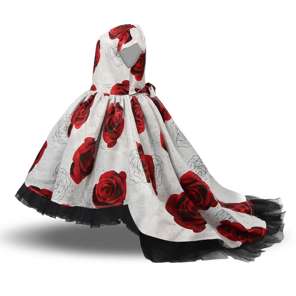 

elsa anna dress for girls cute soild ball gown lol sleeveless princess dress party kids clothes robe fille ceremonies ete 5T-10T