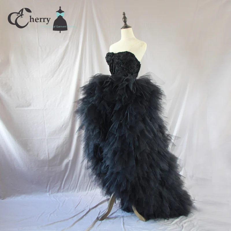 black ruffle tutu skirt