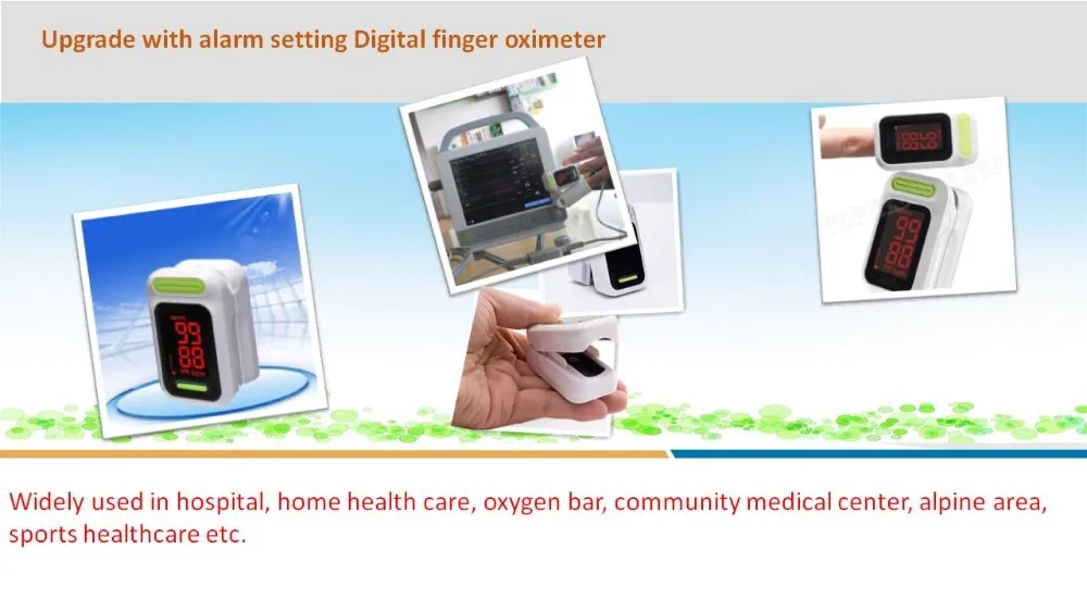 Медицинский портативный цифровой светодиодный Пульсоксиметр для измерения насыщенности крови кислородом