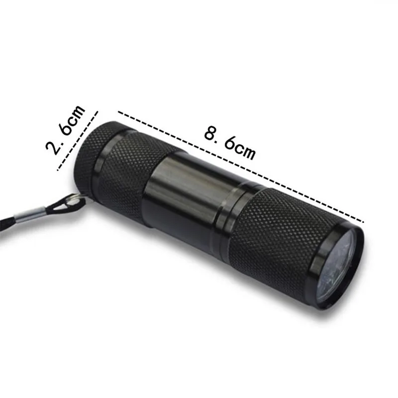 Wasafire Портативный 9 LED УФ фонарик светильник фиолетовый светодиодный налобный