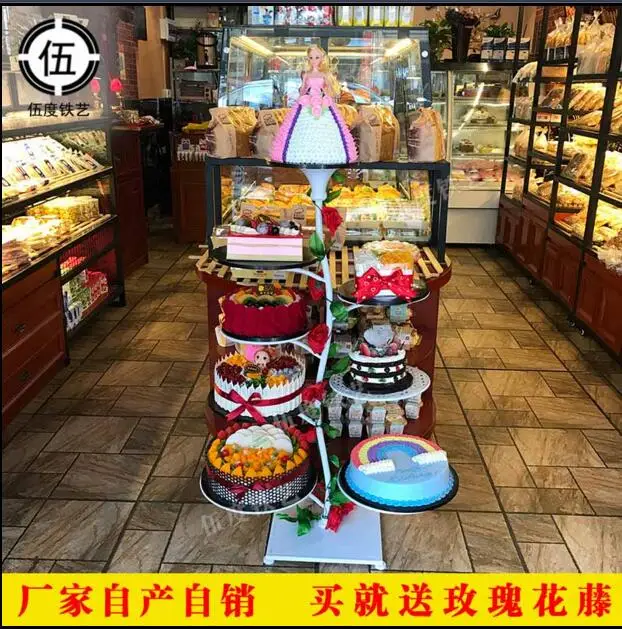 

Iron art European creative tree - shaped multi-layer mesh cake rack 8/12 floors birthday wedding display platform