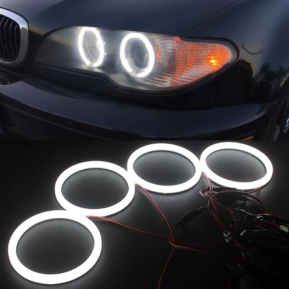 4X106mm для BMW E46 2D 325ci 330ci купе/светодиодный светильник трансформер Angel Eye Halo с