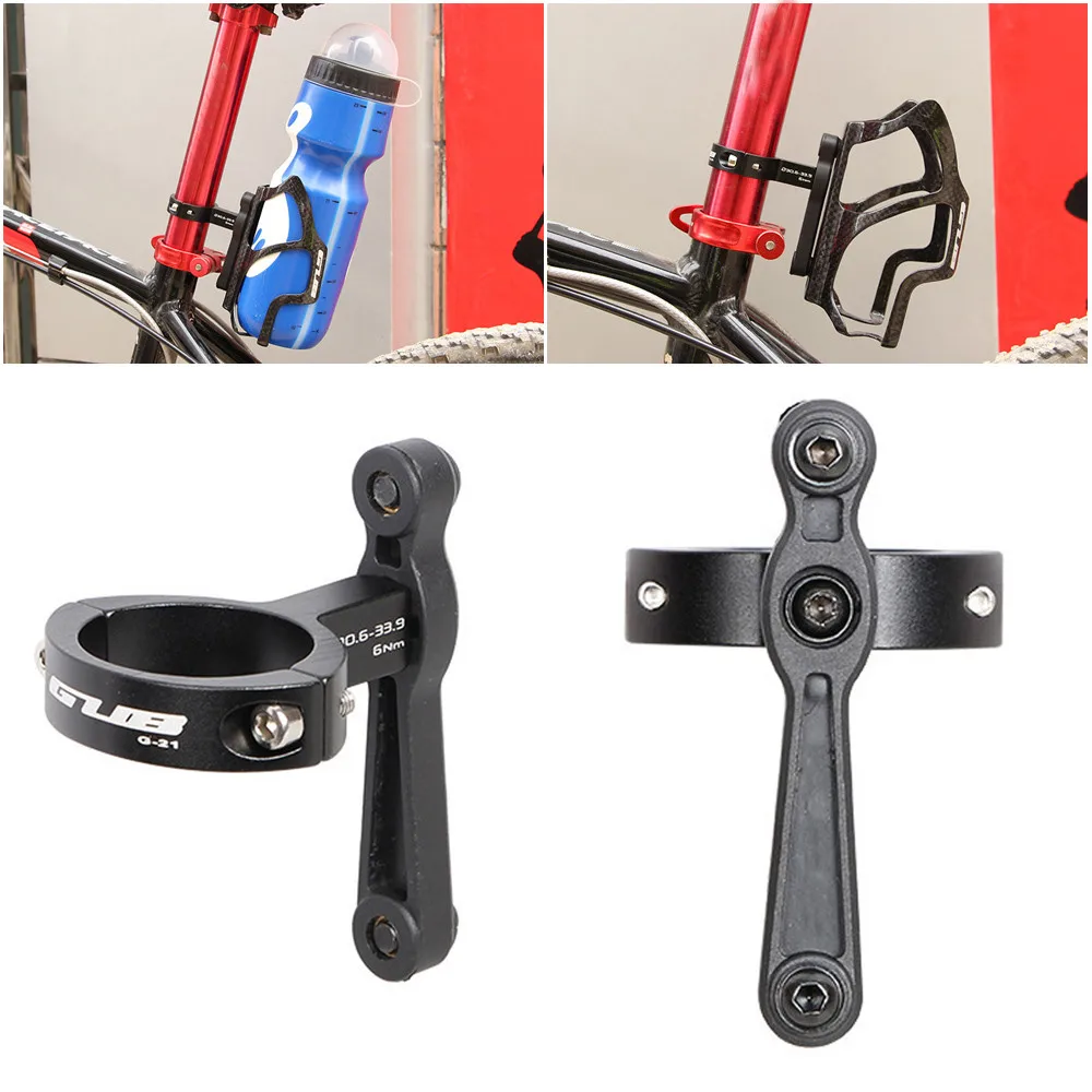 Bike Bicycle Cycling Handlebar Mount Adapter Water Bottle Cage Cup Holder 