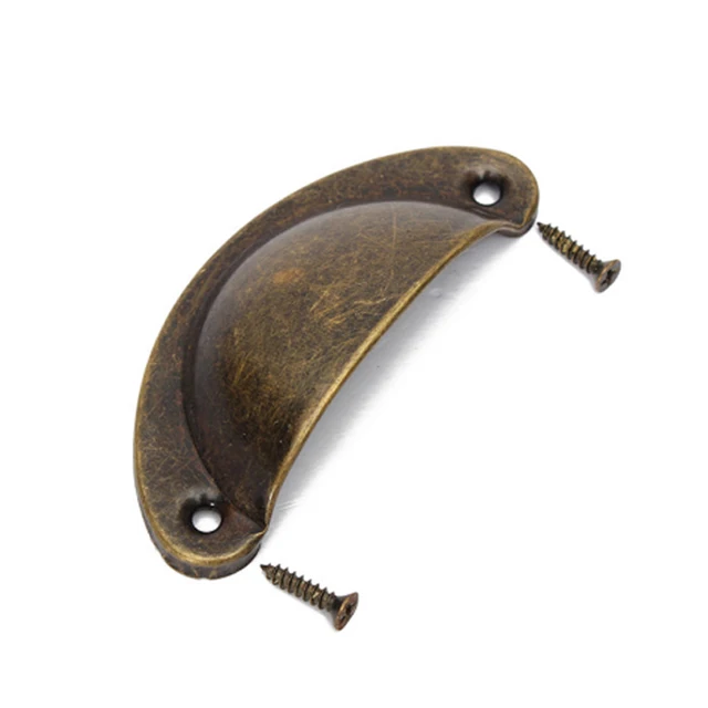 Best Offers 10PCS Retro Metal Kitchen Drawer Cabinet Door Handle Furniture Knobs Hardware Cupboard Antique Brass Shell Pull Handles Best Offers 10PCS Retro Metal Kitchen Drawer Cabinet Door Handle Furniture Knobs Hardware Cupboard Antique Brass Shell Pull Handles