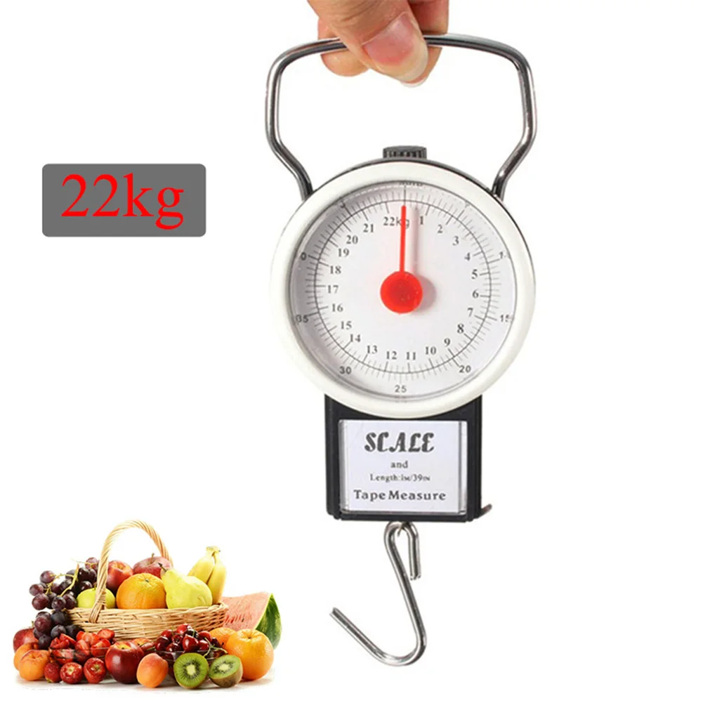 1PC Mini Hand-held Portable Balance Spring Scale Express Balance Hook Scale Kitchen Scale For Household J3