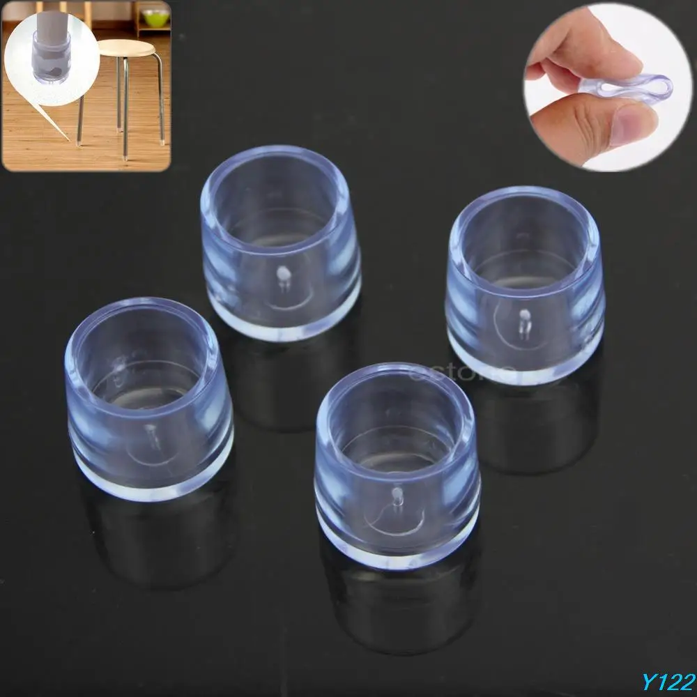 Us 0 55 33 Off Internal Diameter 18mm New 4x Rubber Furniture Table Chair Leg Floor Feet Cap Cover Protectors Round Good Quality In Legs