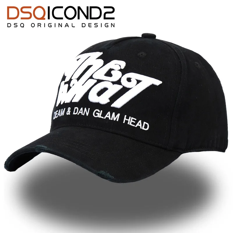 

DSQICOND2 Unisex Cotton Baseball Cap Snapback Outdoor Sport Hat Casquette Homme DSQ Dad Gorras Men Women Embroidery Baseball Cap