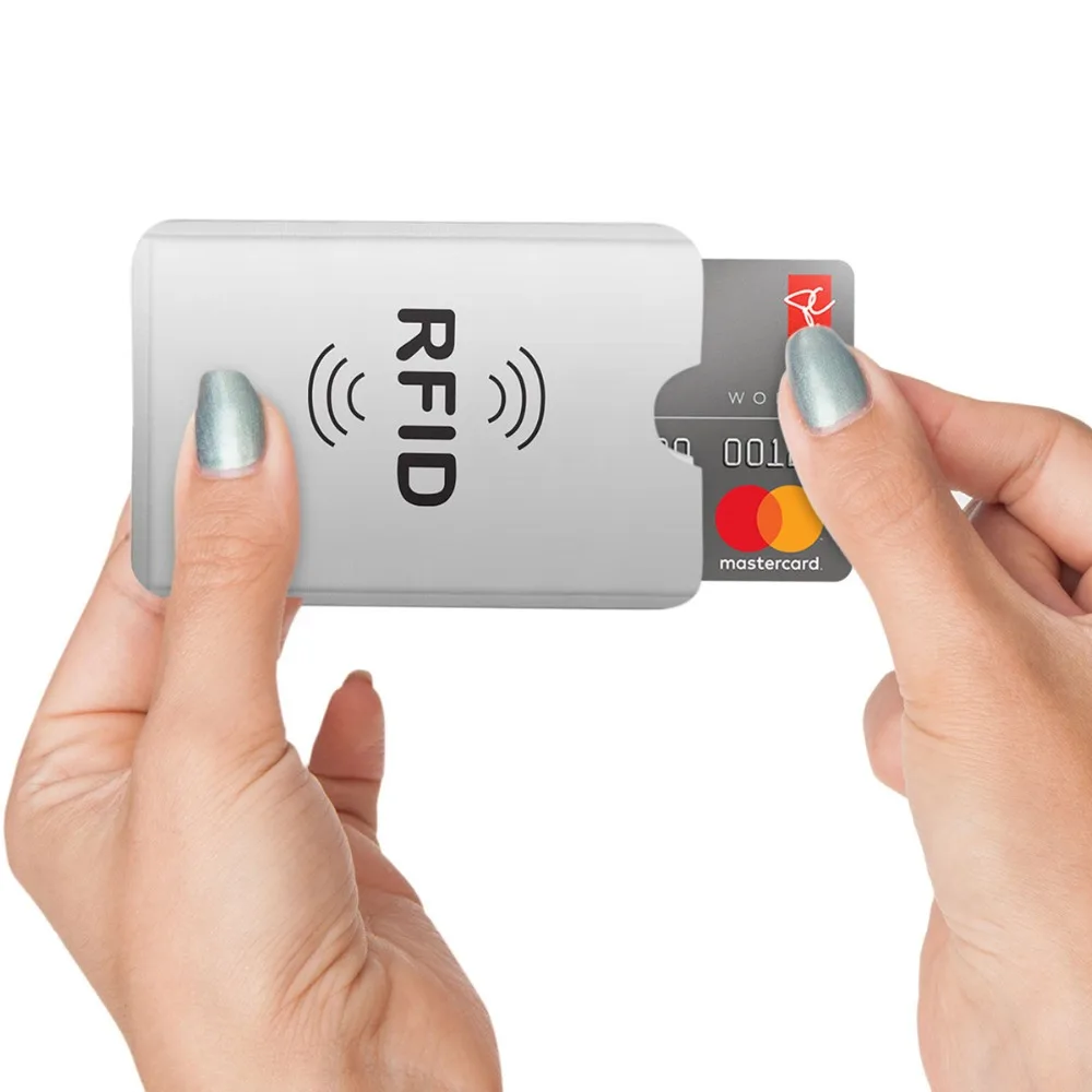 20 шт./лот анти-сканирование RFID Блокировка рукав карты Обложка для безопасности кредитных карточек ваш идентификационный Дебет IC ID карты протектор нубук