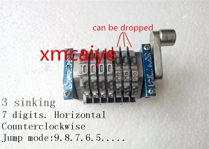 

2 pieces GTO46 GTO52 7 digits numbering machine (Horizontal clockwise counterclockwise)