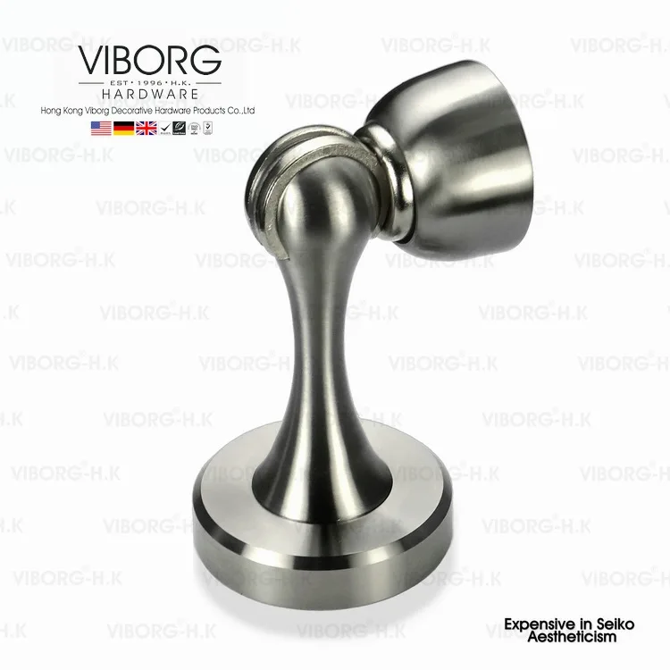 VIBORG Deluxe Solid 304 Stainless Steel Casting Powerful Floor mounted Wall mounted Magnetic Door Stopper Stops Doorstop,RS-33