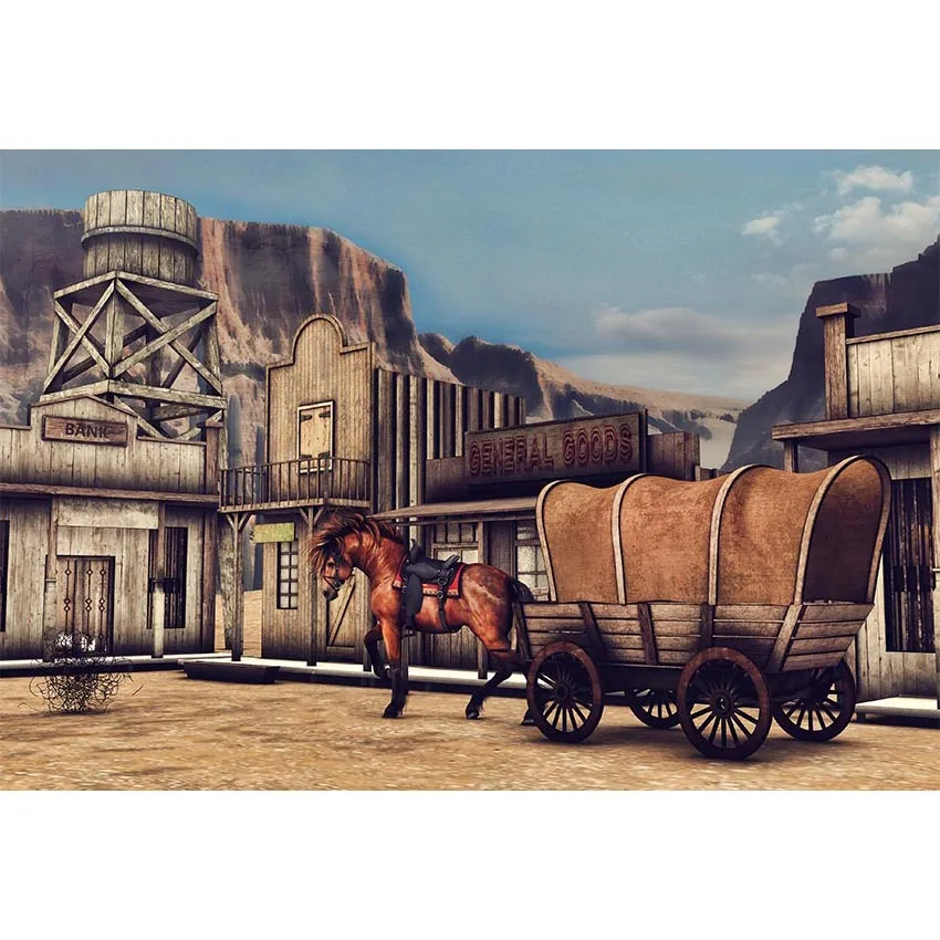 Фотофоны MEHOFOTO Wild West Cowboy Saloon для фотосъемки фон фотостудии|Фон фотосъёмки| |