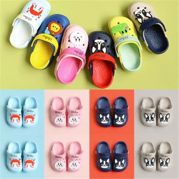 

Baby Boy Girl Quick-Drying Cute Crib Prewalker Summer Cartoon Sandals Shoes New Baby Girl Boy Sandals Cute Comfortable Slipper