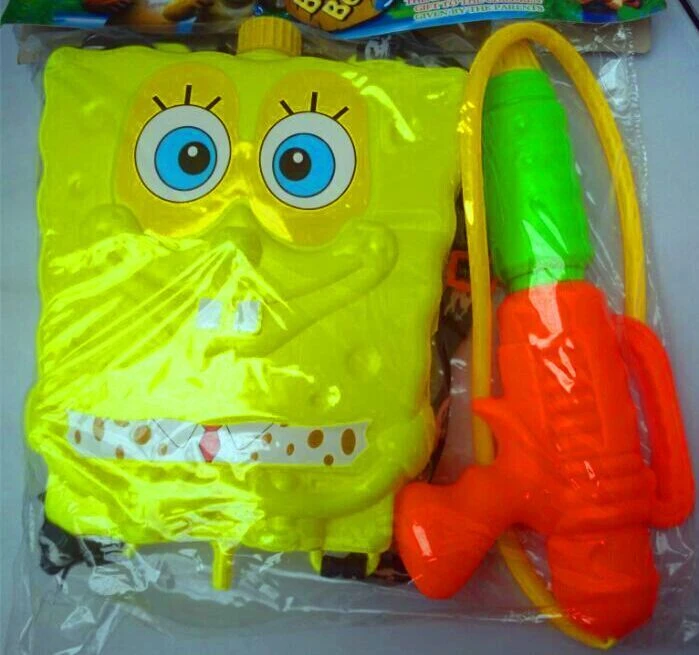 子スポンジボブリュック水鉄砲おもちゃ空気圧水鉄砲夏の ビーチ屋外玩具熱い販売 Toy Bathroom Toy Chesttoy Pillow Aliexpress