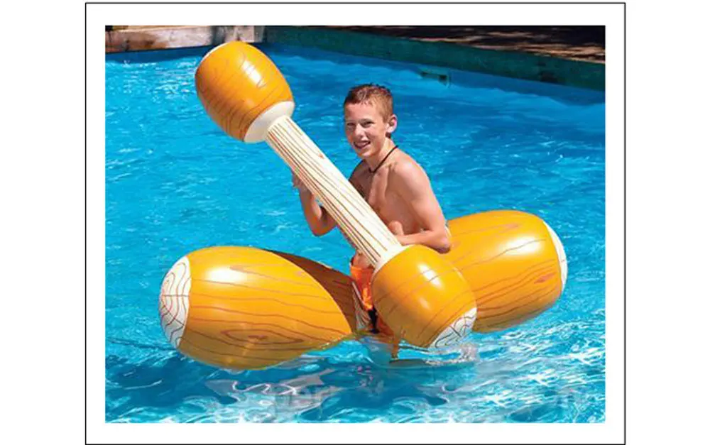 Summer Outdoor Beach Pool Inflatable Swimming Rings Women men Double Beat Swim Log Stick Set Ring Pool water sports