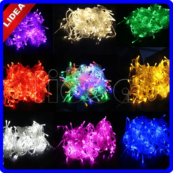 

10M 100 LED 9 Colors Wedding Party Holiday New Year Navidad Garland LED Christmas Outdoor Fairy String Decoration Light EMS C-22